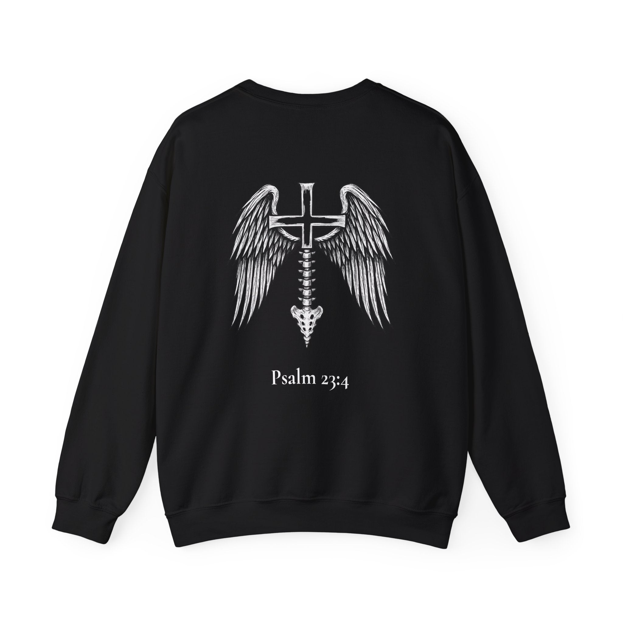 Christian Crewneck Sweatshirt — Psalm 23:4