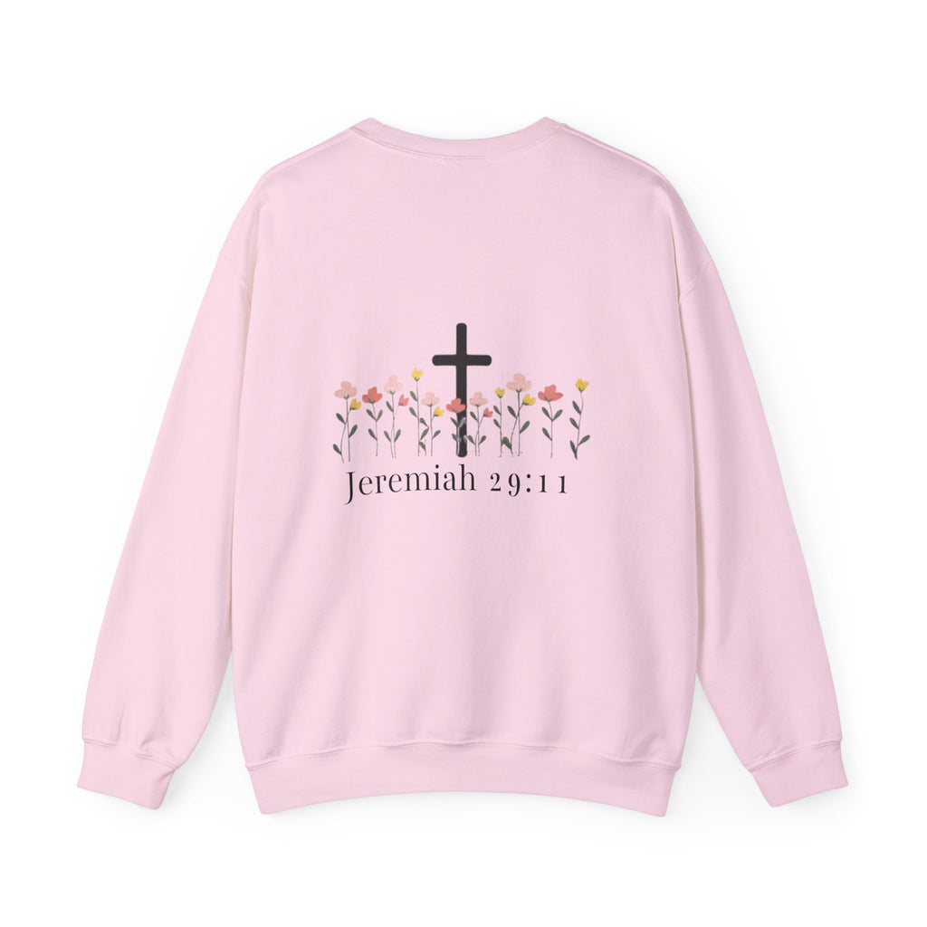 Jeremiah 29:11 Floral Cross Crewneck