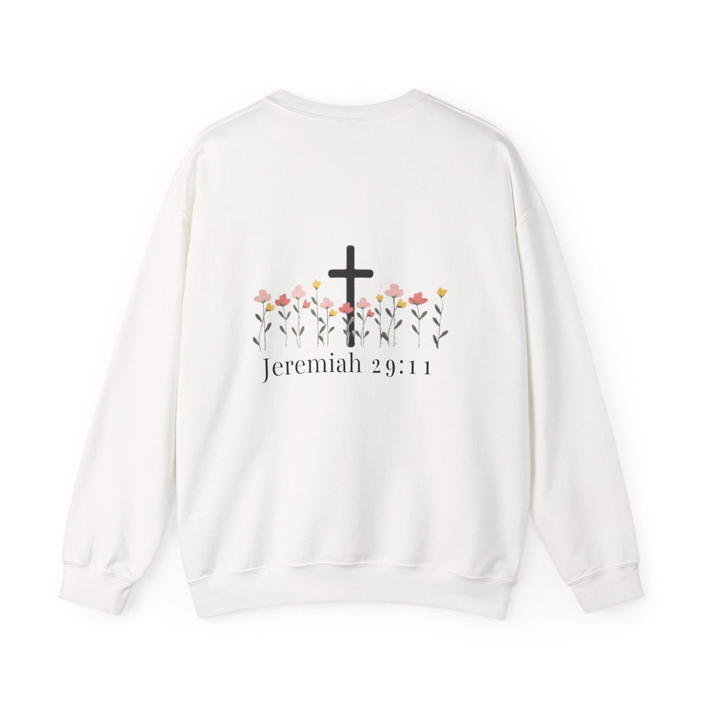 Jeremiah 29:11 Floral Cross Crewneck