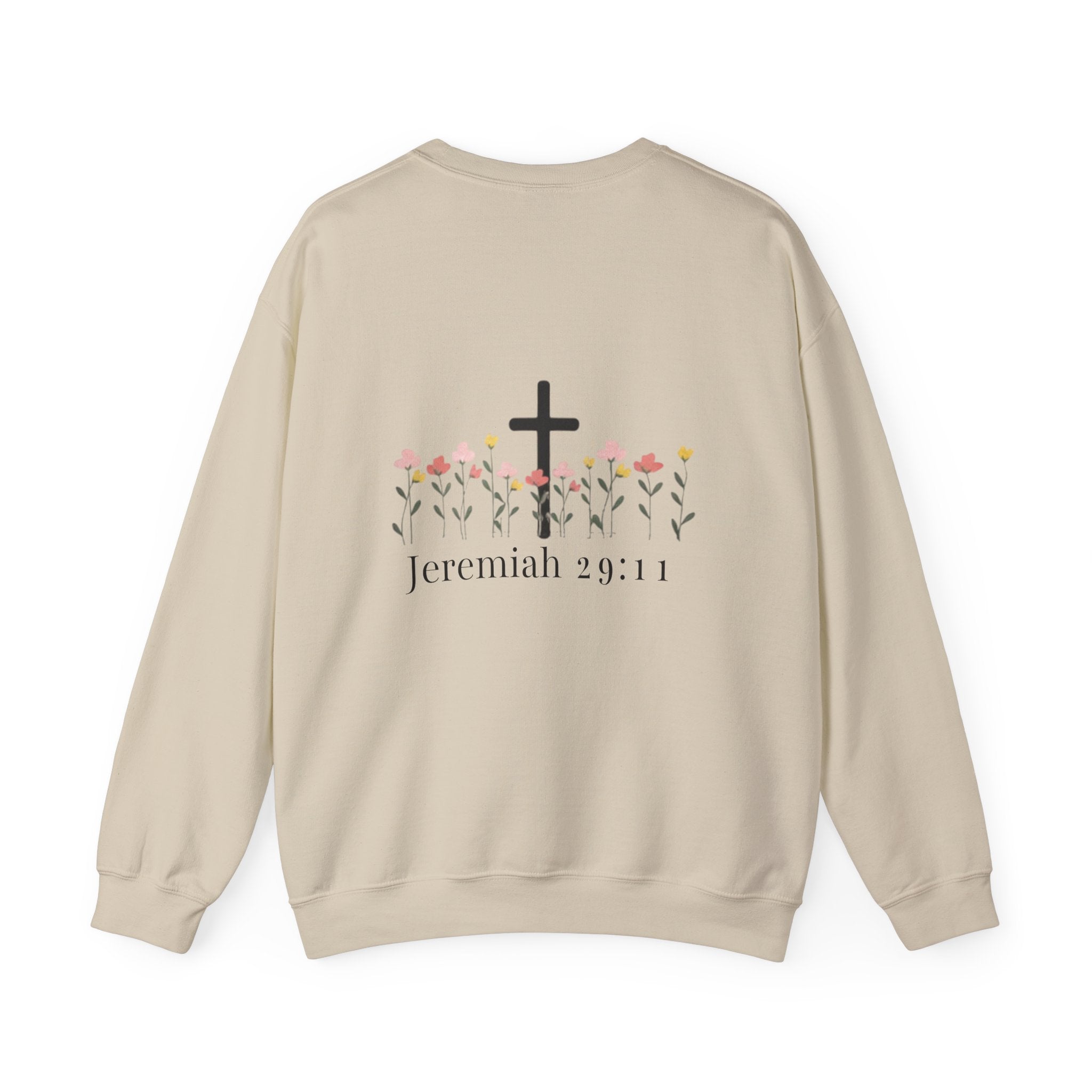 Jeremiah 29:11 Floral Cross Crewneck