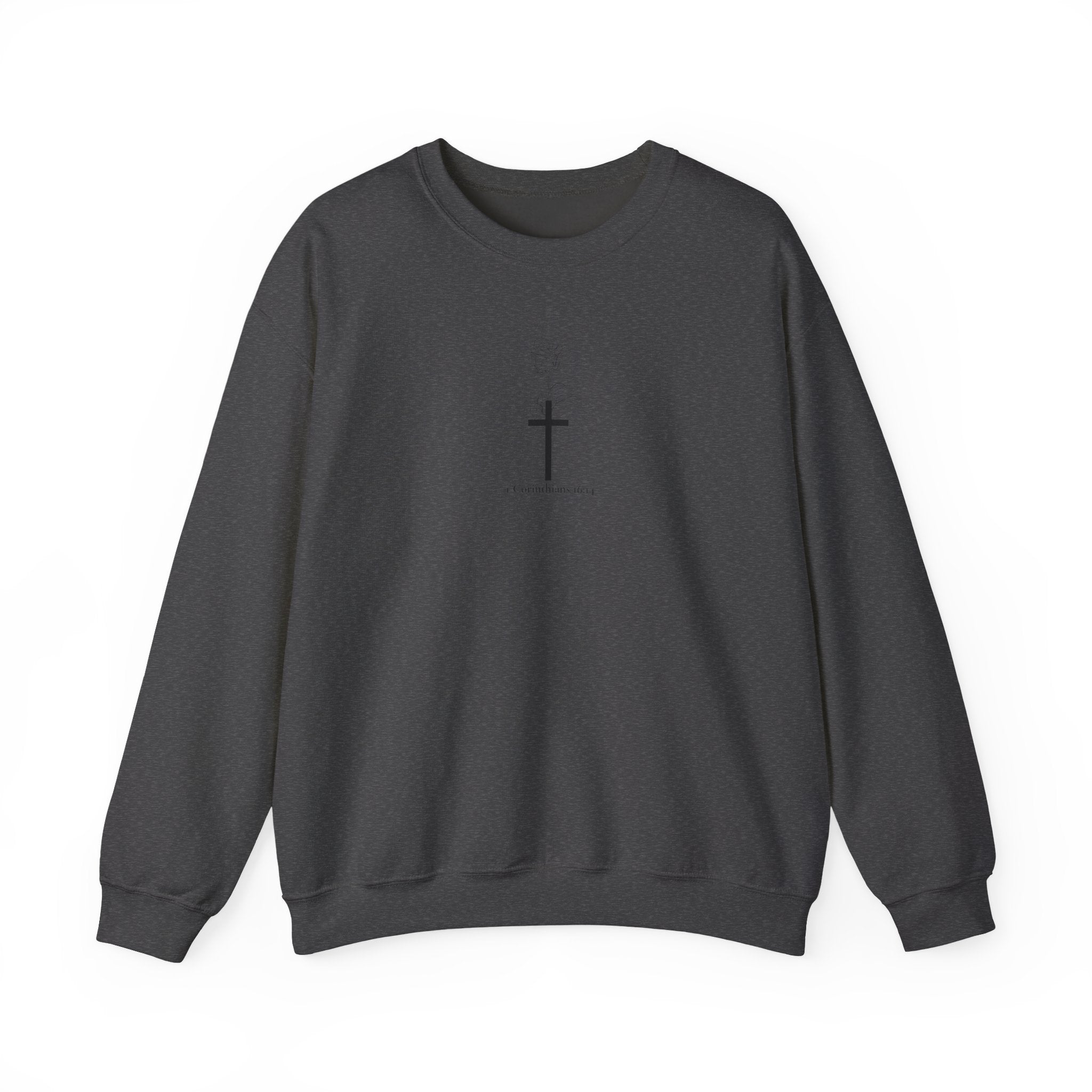 Floral Cross Crewneck Sweatshirt